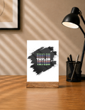 Personalized Acrylic Frame With Stand Printing - Modern with Custom Name image 1