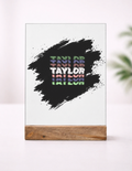 Personalized Acrylic Frame With Stand Printing - Modern with Custom Name image 2