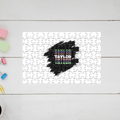 Personalized Jigsaw Puzzle Accessories - Modern with Custom Name image 1