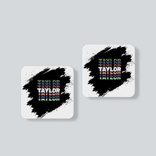 Personalized Accessory - Modern with Custom Name - Fridge Magnet Accessories Accessory - White image 1