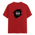 Personalized T-Shirt - Modern with Custom Name - Male Classic Crew T Shirt Dtg T-Shirt - Red image 2