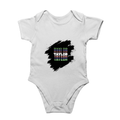 Personalized Rompers Dtg - Modern with Custom Name - White image 1