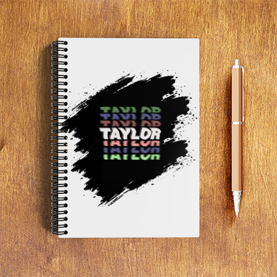 Personalized Accessory - Modern with Custom Name - NotePad Accessories Accessory - White image 1