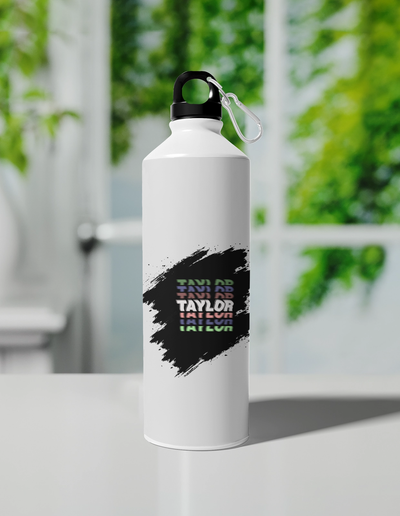 Personalized Accessory - Modern with Custom Name - Sipper Bottle Accessories Accessory - White image 1