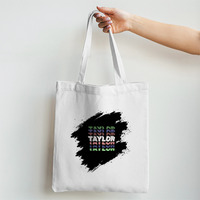 Personalized Tote Bag Non Zipper Printing,embroidery - Modern with Custom Name