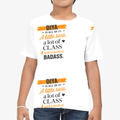 Personalized T-Shirt - Modern with Custom Name - Kids Sports T Shirt All Over Printed Products T-Shirt - White image 2