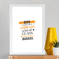 white / A3 Frame Poster