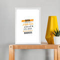 white / A4 Frame Poster