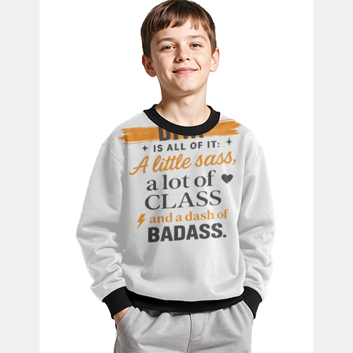 Personalized T-Shirt - Modern with Custom Name - Kids Sweatshirt All Over Printed Products T-Shirt - White image 1