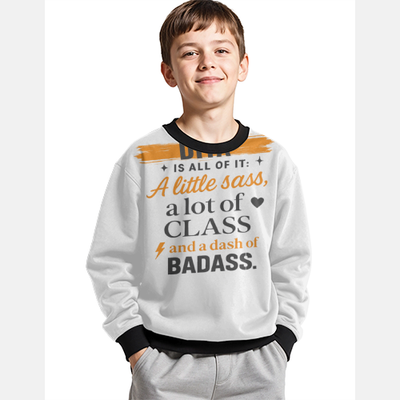Personalized T-Shirt - Modern with Custom Name - Kids Sweatshirt All Over Printed Products T-Shirt - White image 1