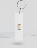 Personalized Keychain - Modern with Custom Name - Keychain Accessories - White image 6