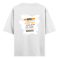 Personalized T-Shirt - Modern with Custom Name - Oversized Standard T Shirt Embroidery T-Shirt - White image 2