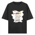 Personalized T-Shirt - Modern with Custom Name - Oversized Classic T Shirt Dtg T-Shirt - Black image 1