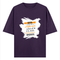Personalized T-Shirt - Modern with Custom Name - Oversized Classic T Shirt Dtf T-Shirt - Purple image 1