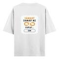 Personalized T-Shirt - Minimalist with Custom Name - Oversized Standard T Shirt Dtg T-Shirt - White image 2