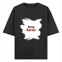 Personalized T-Shirt - Minimalist with Custom Name - Oversized Standard T Shirt Dtg T-Shirt