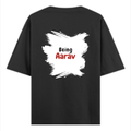 Personalized T-Shirt - Minimalist with Custom Name - Oversized Standard T Shirt Dtg T-Shirt - Black image 7