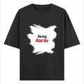 Personalized T-Shirt - Minimalist with Custom Name - Oversized Standard T Shirt Embroidery T-Shirt - Black image 6