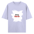 Personalized T-Shirt - Minimalist with Custom Name - Oversized Standard T Shirt Embroidery T-Shirt - Lavender image 5