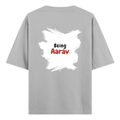 Personalized T-Shirt - Minimalist with Custom Name - Oversized Standard T Shirt Embroidery T-Shirt - Grey Melange image 9