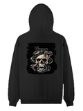 Personalized Pullover Hoodie - Grunge with Custom Name -DTG Print - Black image 6