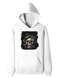Personalized Pullover Hoodie - Grunge with Custom Name -DTG Print - DTG Print - White image 1