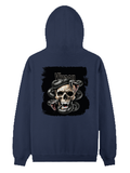 Personalized Pullover Hoodie - Grunge with Custom Name -DTG Print - DTG Print - Navy Blue image 7