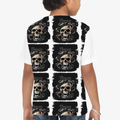 Personalized Kids T-Shirt All Over Printed Products - Grunge with Custom Name - White image 2