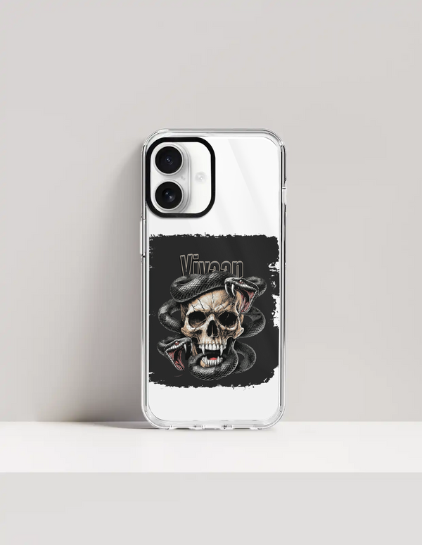 Personalized Phone Case - Grunge with Custom Name - iPhone Glass Case Accessories Phone Case
