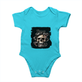 Personalized Rompers - Grunge with Custom Name -DTG Print - DTG Print - SkyBlue image 3