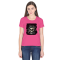 Personalized Female Classic Crew T-Shirt - Grunge with Custom Name -DTG Print - DTG Print - Pink image 3