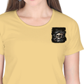 Personalized Female Classic Crew T-Shirt - Grunge with Custom Name -DTG Print - DTG Print - Beige image 15