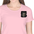 Personalized Female Classic Crew T-Shirt - Grunge with Custom Name -DTG Print - DTG Print - Light Baby Pink image 14