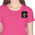 Personalized Female Classic Crew T-Shirt - Grunge with Custom Name -DTG Print - DTG Print - Pink image 13