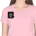 Personalized Female Classic Crew T-Shirt - Grunge with Custom Name -DTG Print - DTG Print - Light Baby Pink image 19