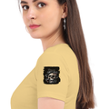 Personalized Female Classic Crew T-Shirt - Grunge with Custom Name -DTG Print - DTG Print - Beige image 25