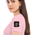Personalized Female Classic Crew T-Shirt - Grunge with Custom Name -DTG Print - DTG Print - Light Baby Pink image 24
