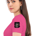 Personalized Female Classic Crew T-Shirt - Grunge with Custom Name -DTG Print - DTG Print - Pink image 23