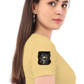 Personalized Female Classic Crew T-Shirt - Grunge with Custom Name -DTG Print - DTG Print - Beige image 30