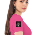 Personalized Female Classic Crew T-Shirt - Grunge with Custom Name -DTG Print - DTG Print - Pink image 28