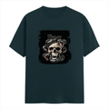Personalized Male Classic Crew T-Shirt - Grunge with Custom Name -DTG Print - DTG Print - Petrol Blue image 3