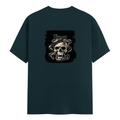 Personalized Male Classic Crew T-Shirt - Grunge with Custom Name -DTG Print - DTG Print - Petrol Blue image 8