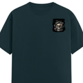 Personalized Male Classic Crew T-Shirt - Grunge with Custom Name -DTG Print - DTG Print - Petrol Blue image 13