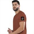 Personalized Male Classic Crew T-Shirt - Grunge with Custom Name -DTG Print - DTG Print - Copper image 24
