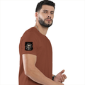 Personalized Male Classic Crew T-Shirt - Grunge with Custom Name -DTG Print - DTG Print - Copper image 29