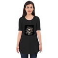 Personalized T-Shirt - Grunge with Custom Name -DTG Print - DTG Print - Black image 2