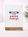 Personalized Acrylic Frame With Stand Printing - Typographic with Custom Name image 2