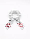 Personalized Accessory - Typographic with Custom Name - Female Bow Scrunchies Accessories Accessory - White image 2