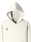 Personalized Pullover Hoodie - Typographic with Custom Name -DTG Print - Off White image 16