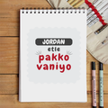 Personalized Sketchbook - Typographic with Custom Name - White image 1